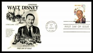 Mayfairstamps Us Fdc 1968 Missouri Walt Disney 6c Issue First Day Cover Wwb48653