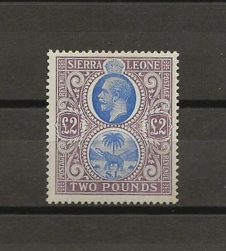 Sierra Leone 1912 - 21 Sg 129 Cat £950
