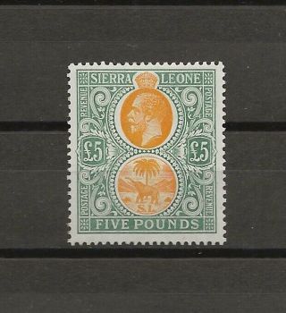 Sierra Leone 1912 - 21 Sg 130 Cat £3750.  Cert