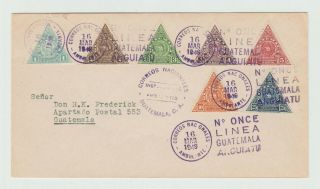 Guatemala : Ambulante,  Tpo,  Rpo:1949 Cover Noonce/linea/guatemala/anguiatu Cancel