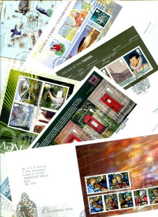 2001 - 2009 Great Britain Royal Mail Miniature Sheet Fdcs X54 Bureau Alt.  Pmks Vgc