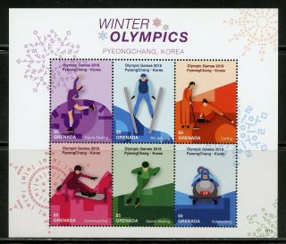 Grenada 2018 Winter Olympics Pyeongchang Korea Sheet Nh