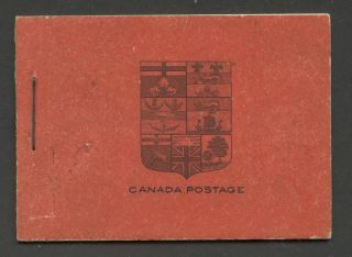 Canada 1923 Kgv Admiral Booklet Bk8b - English