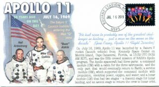 Coverscape Computer Designed 50th Anniversary Launch Of Apollo 11 Event Cover