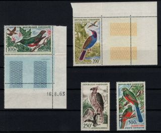 P120259/ Gabon / Airmail / Birds / Y&t 14 / 16 Mnh Complete Set