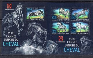 Central Africa - 2013 - Horses.  Nature - Mnh - F110