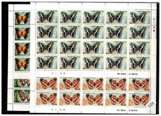 ,  20x Grenada - Mnh - Butterflies