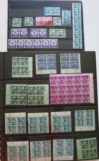 Usa Precancels Most Plate Blocks All Mnh See Pictures /po928