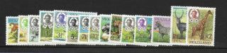 1969 Swaziland: Animals Set To R2 Sg161 - 175 Unmounted