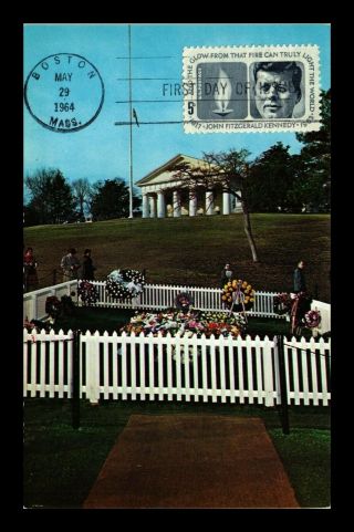 Dr Jim Stamps Us John F Kennedy Fdc Postcard Cancel On Front Scott 1246