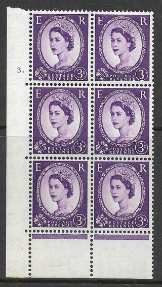 3d Wilding Edward Crown Cyl 3 Dot Perf C (e/p) Unmounted