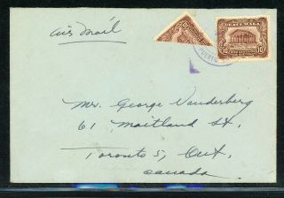 Guatemala Postal History: Lot 11 1931 Bisect Puerto Barrios - Toronto $$$