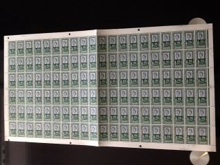 Qe2 1961 Parliament 1/3d Value In Complete Sheet Of 120 Never Hinged