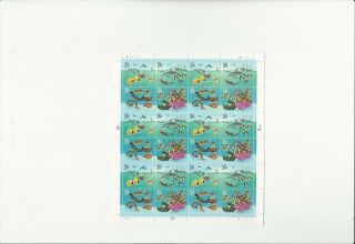 Us Stamps/postage/sheets Sc 2866a Wonders Of The Sea Mnh F - Vf Og Fv$6.  96