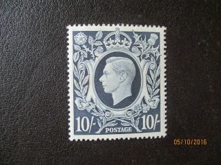 George Vi 1939 Gb 10 Shillings Dark Blue Sg 478