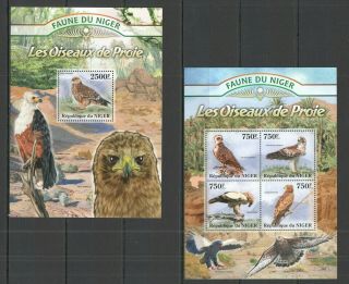 St2813 2013 Niger Fauna Birds Of Prey Les Oiseaux De Proie 1kb,  1bl Mnh