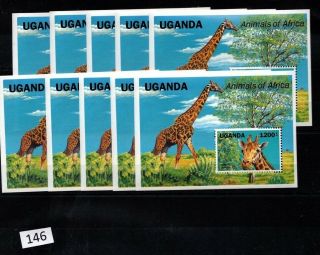 10x Uganda - Mnh - Animals - Nature -