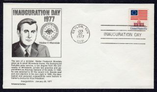 1977 Mondale V.  P.  Inauguration - Aristocrat Ceylon Inaugural Cover Pa616