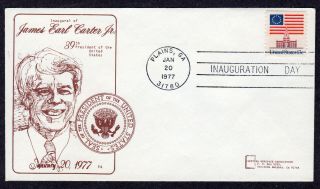 1977 Carter - Mondale Inauguration - Western Heritage Plains Inaugural Cover Pa593