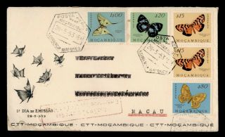Dr Who 1953 Mozambique Butterfly Fdc C134905