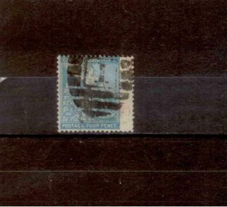Cape Of Good Hope 1864 4d Blue Crown Cc Inverted Watermark Sg24w Cv £250