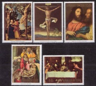 Chad 1973 Easter Paintings By Tiziano Durer Botticelli Mnh C5388