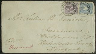 Germany Early Postal Cover To Us