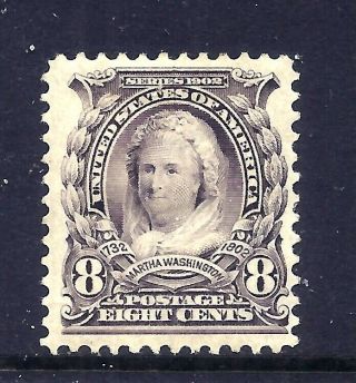 Us Stamps - 306 - Mh Hr - 8 Cent Martha Washington Issue - Cv $45