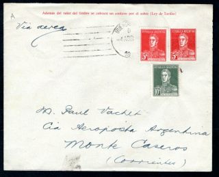 Argentina - 1929 Airmail Cover Buenos Aires To Monte Caseros