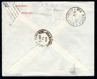 Argentina - 1929 Airmail Cover Buenos Aires to Monte Caseros 2