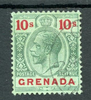 Grenada 1913 - 22 10s Green And Red/green Sg101 Fu Cat £130