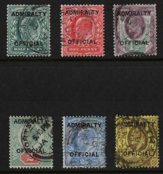 Evii Set Of Admiralty Officials (large M Type)