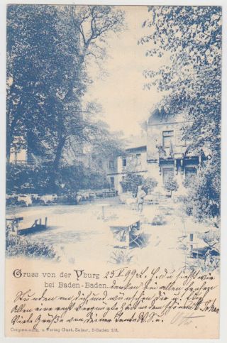 Germany Dr 1899 Pict.  Pc Yburg (baden - Baden) Auxil.  Sub - P.  O.  To Heilbronn