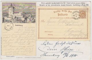 Germany Dr 1901 Illustr.  Pc (world First Priv.  P.  St.  Card,  1874) Hamburg