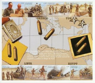 Gabon 1995 Mnh Wwii Ww2 Ve Day 8v M/s Tanks El - Alamein World War Ii Stamps