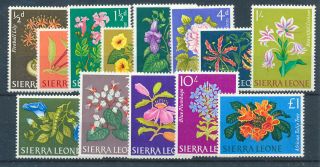 Sierra Leone 1963 Definitives Sg242/254 Mnh