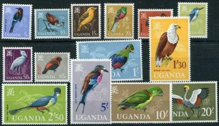 1965 - Uganda - Birds Set Of 14,  Umm