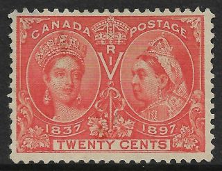 Canada - Qv 20c Vermillion No Gum Sg 133 (cv £140)