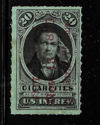 Hick Girl Stamp - Old U.  S.  Revenue 20 