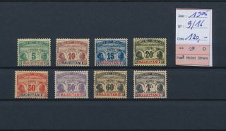 Lk82668 Mauritania 1906 Taxation Stamps Fine Lot Mh Cv 120 Eur