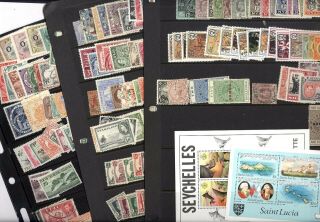 British Colonies,  Fiji,  Accumulation Of Stamps Pages