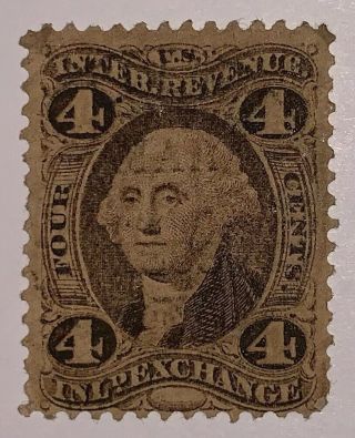 Travelstamps : 1862 - 1871 U.  S.  Revenue Stamp Sc R20c Inland Exchange,  Ng