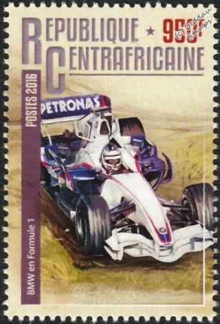 Bmw Sauber Formula One F1 Grand Prix Racing/race Car Stamp