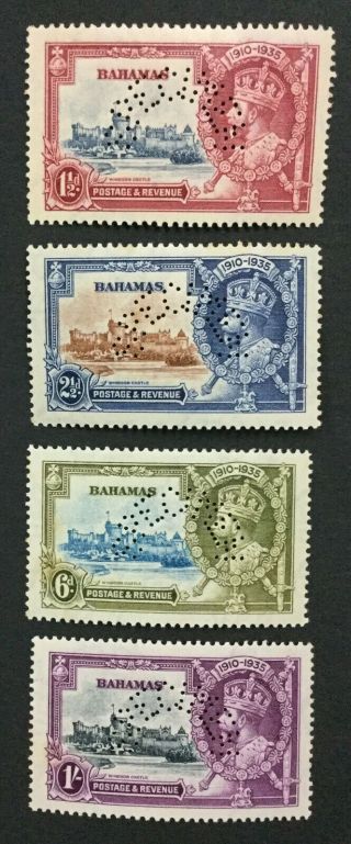 Momen: Bahamas Sg 141s - 144s Specimen 1935 Og Nh Lot 191541 - 246