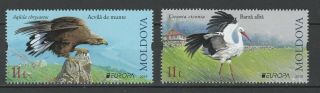 Moldova 2019 Cept Europa Birds 2 Mnh Stamps
