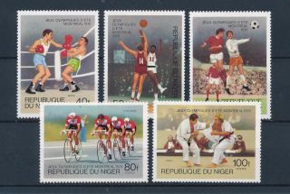 [46632] Niger 1976 Olympic Games Montreal Basketball Football Cycling Judo Mnh