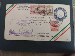 Mexico - Air Mail Cover From Mexico To U.  S.  A.  (1929)