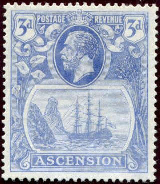 1924/33 - Ascension - 3d Blue With Torn Flag Variety,  Umm