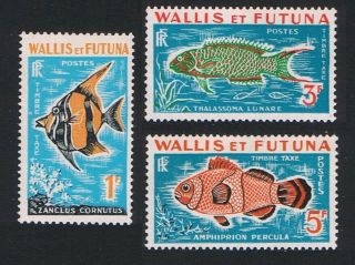 Wallis And Futuna Fish Postage Due 3v Mnh Sg D182 - D184 Sc J37 - J39