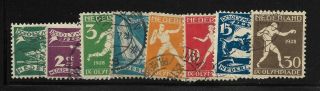 Netherlands.  - 1928 - - Semipostal Olympics Set - Scott : B25 - 32